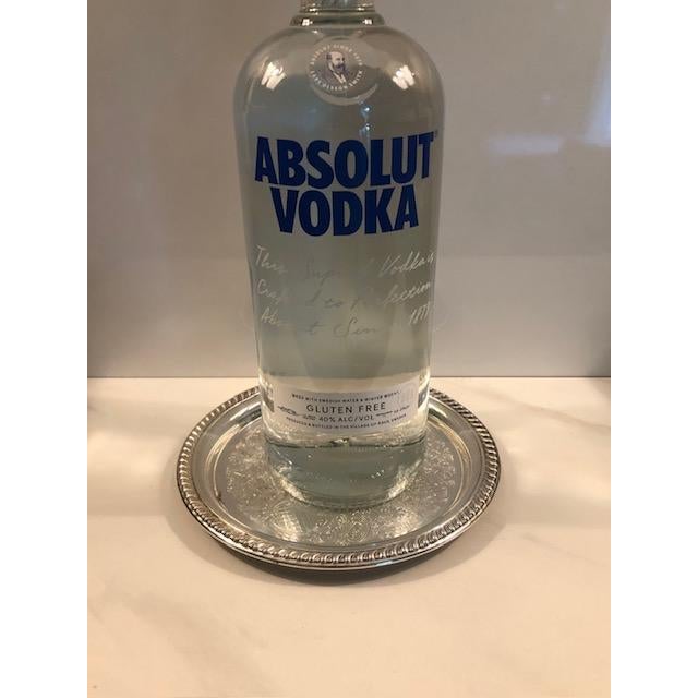 This lovely 1940s Sheridan Silverplate Wine Coaster / Small Tray will look amazing as part of your formal tablescape...