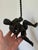 Vintage Modernist Cast Metal Hanging Sculpture of a Man Climbing For Sale - Image 11 of 12