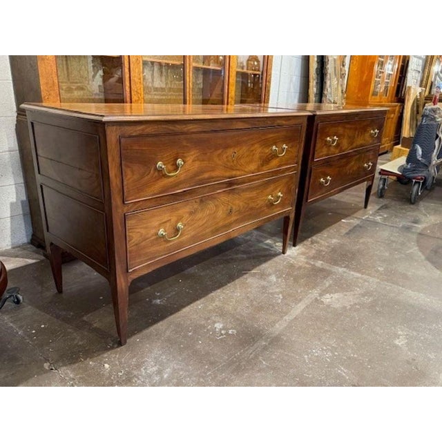 Antique Large Scale English Mahogany Commodes For Sale In Dallas - Image 6 of 6
