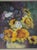 Pair of Oil on Canvas of Still Life Sunflowers - Signed For Sale In Philadelphia - Image 6 of 17