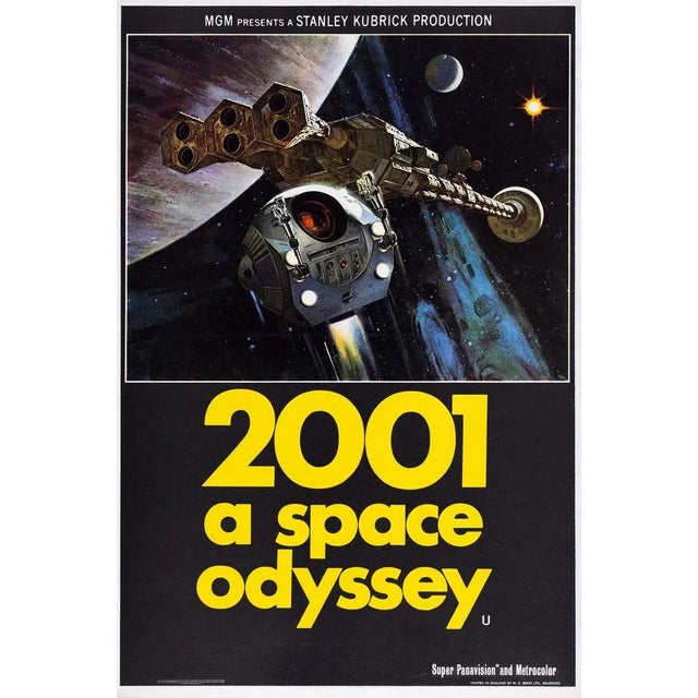 "2001: A Space Odyssey" Original Vintage Movie Poster, British, 1968 For Sale - Image 4 of 4