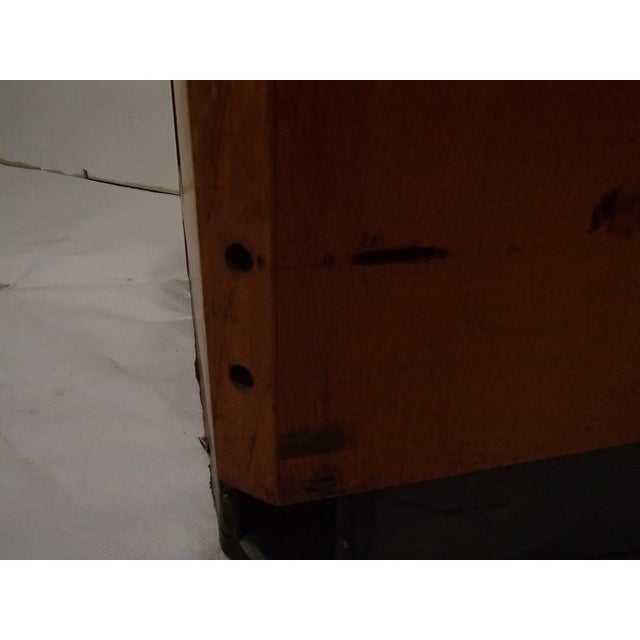 Brown Bauhaus Corner Display Case For Sale - Image 8 of 18