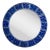 4/5 Blue Hand-Painted Enamel Mirror by Bodil Eje, Denmark 1960s For Sale