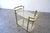 Hollywood Regency Vintage Hollywood Regency Attributed to Milo Baughman Brass & Glass Bar Cart For Sale - Image 3 of 7