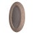 Andrianna Shamaris Bamboo Inlay Oval Mirror For Sale