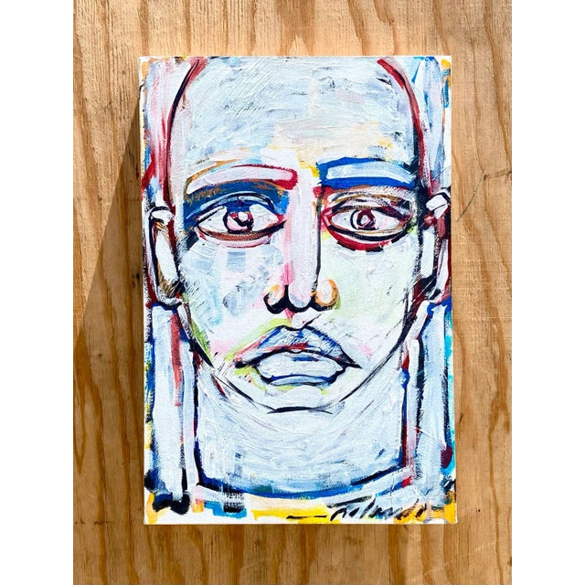 Contemporary Contemporary Original Abstract Oil Signed Roland For Sale - Image 3 of 8