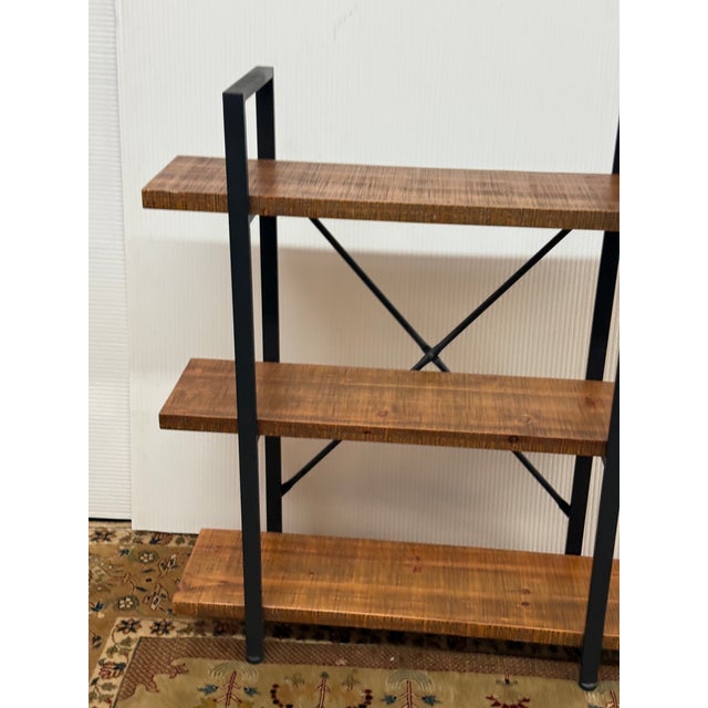 Industrial Style Bookshelf For Sale - Image 4 of 12