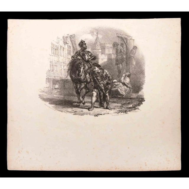 Richard Parks Bonington, The Escape From Argyle Castle, Lithograph, 1826 For Sale - Image 3 of 3