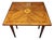 Inlaid Wood Folding Game Table, 18th Century For Sale