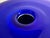Post Mid Century Modern Handblown Murano Style "Donut" Cobalt Blue and Black Glass Vase For Sale In Chicago - Image 6 of 9