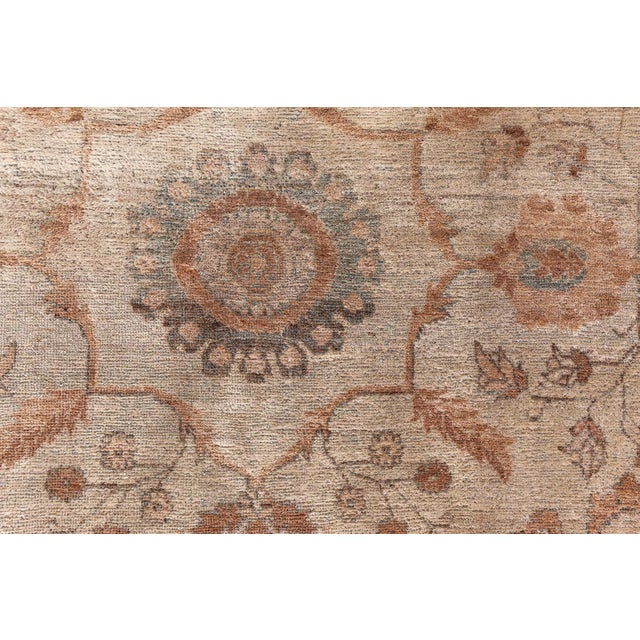 1920s North Indian Handmade Wool Rug For Sale - Image 9 of 11