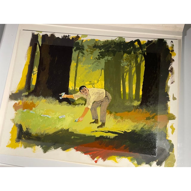 Here we have an original 1960's concept art painting done by the Legend Irwin Allen for the original 1960's Land of the...