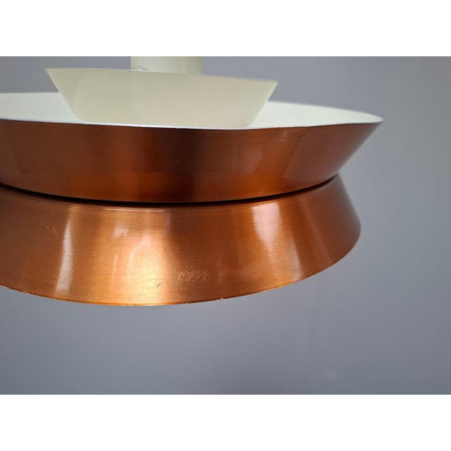 Vintage Danish Brass Pendant Light by Carl Thore for Granhaga, 1960s For Sale - Image 4 of 18