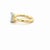 Contemporary Gia Certified 3.01 Carat Emerald Cut Diamond Ring, Size 6 For Sale - Image 3 of 6