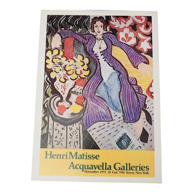 Henri Matisse Vintage Signed Henri Matisse 20th Century Poster Lithograph For Sale - Image 4 of 4