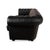 Chesterfield Three-Seater Black Sofa in Leather For Sale - Image 10 of 11