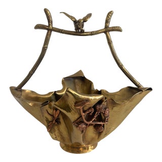 French Early 20th Century Art Nouveau Gilt Bronze Chinoiserie Centerpiece For Sale