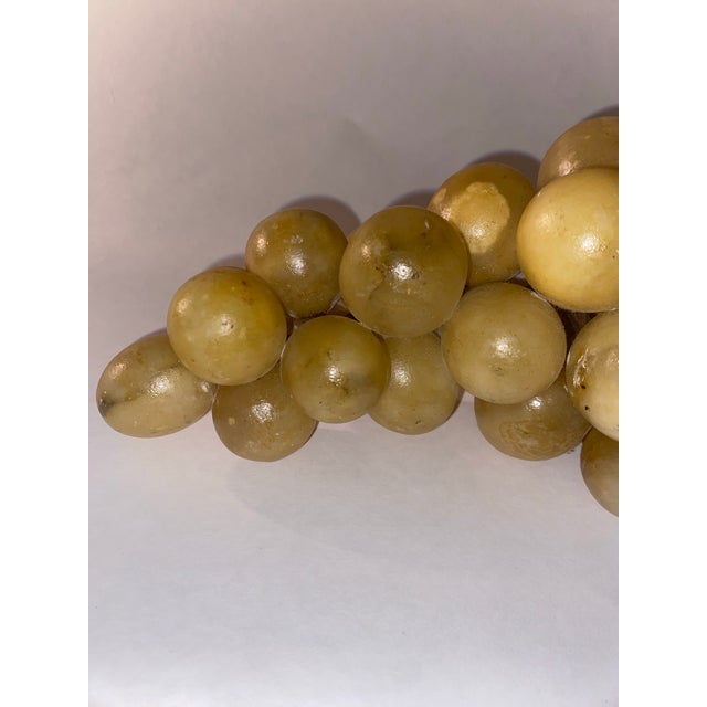 Alabaster Grapes. Vintage MCM Alabaster Cluster of Grapes For Sale In Miami - Image 6 of 12