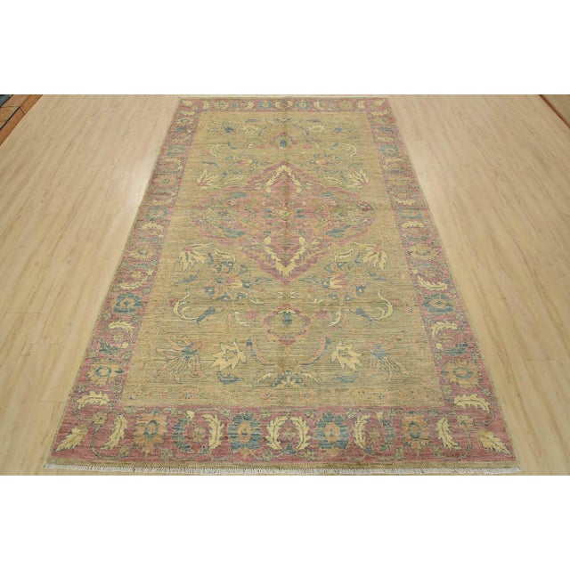 Modern Ziegler Rug 6’2” X 9’4” Gray Wool Traditional Hand-Knotted Oriental Carpet For Sale - Image 3 of 15