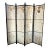 Shoji Paper Natural Elements Elmwood Floor Screen With Brass Hardware For Sale