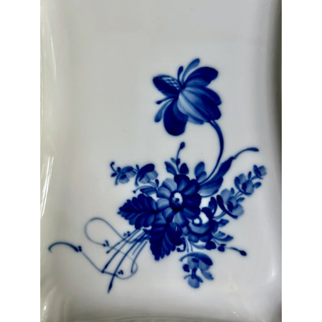 Mid 20th Century Pair Royal Doulton "Blå Blomst" Lattice Porcelain Trays For Sale - Image 12 of 18