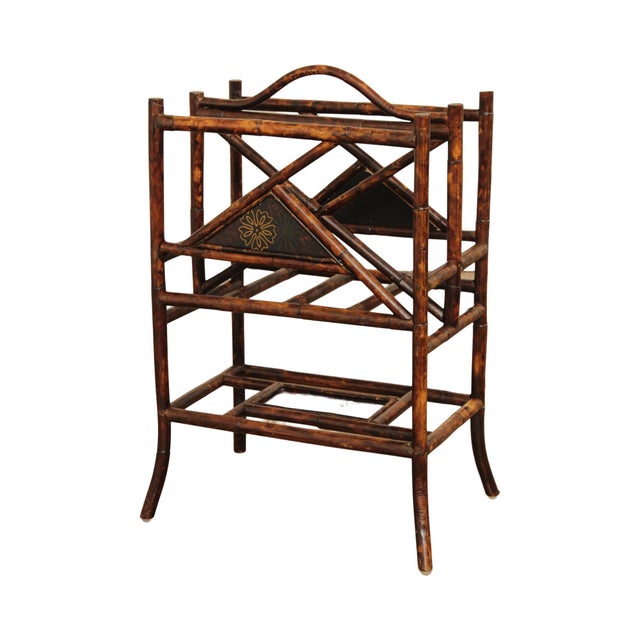 Vintage Bamboo Magazine Rack For Sale - Image 13 of 13