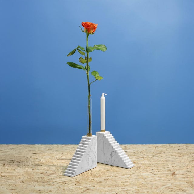 White Stairs Candleholder by Josep Vila Capdevila for Aparentment For Sale - Image 8 of 10