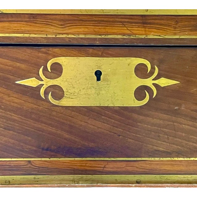 Antique Portable Campaign Writing Desk For Sale - Image 12 of 12