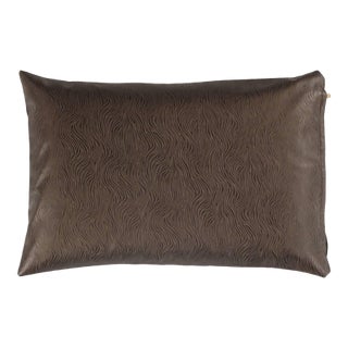 Pasargad DC Luxury Throw Pu Leather Pillow Cover For Sale