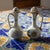 Ken Edwards El Palomar Blue Bird Mexican Tonala Folk Art Oil & Vinegar Cruets For Sale - Image 13 of 13