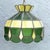 Mid-Century Modern Mid Century Green Stained Glass Pendant Lamp For Sale - Image 3 of 6