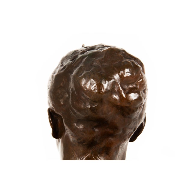 French Antique Bronze Sculpture Bust of Diana by Falguiere Ca. 1880 For Sale - Image 10 of 17