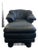 Postmodern Italian Black Lounge Chair & Ottoman For Sale