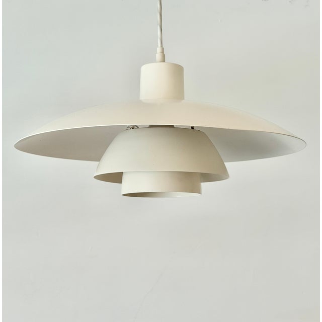 White PH 4/3 Pendant Lamp by Poul Henningsen for Louis Poulsen, Denmark, 1960s For Sale - Image 15 of 18
