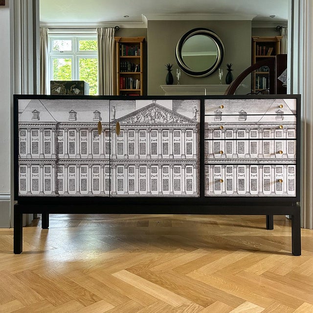 Vintage Upcycled Sideboard in Wood For Sale - Image 12 of 13