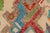 1990s Shabby Chic Balochi Beige/Blue Wool Rug - 3'6''x5'1'' For Sale - Image 5 of 11