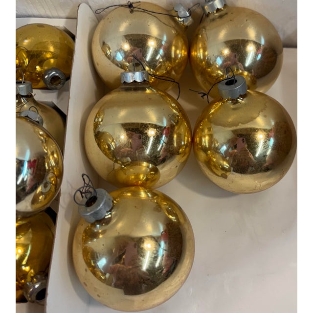 Mid 20th Century 48 Gold Glass Holiday Balla For Sale - Image 5 of 6