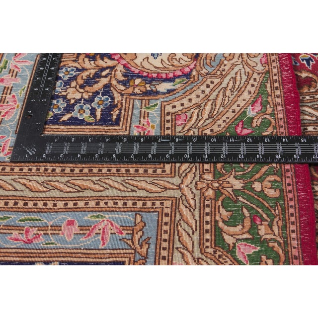 Textile Vintage Persian Lavar Kerman Rug, 11'03 X 16'11 For Sale - Image 7 of 10