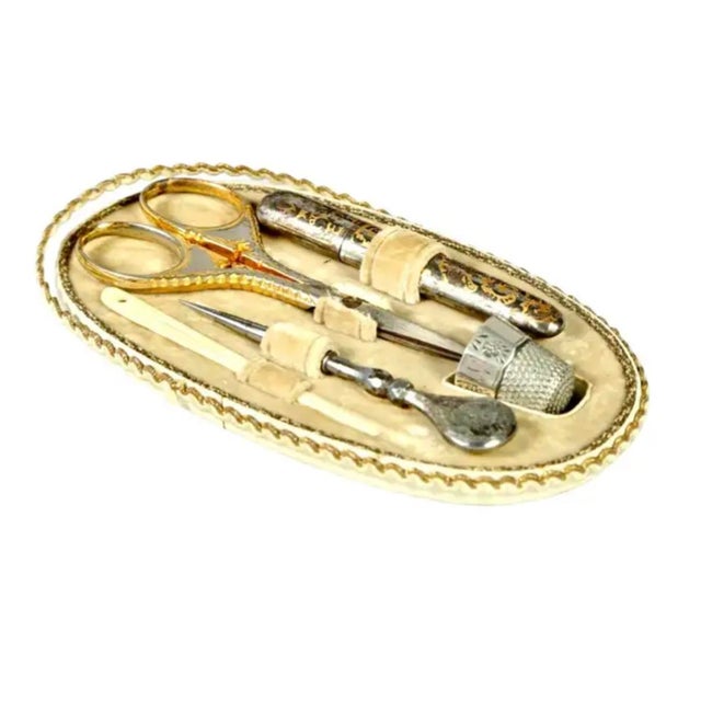 19th Century French Boulle Sewing Scent Necessaire Box For Sale - Image 9 of 12