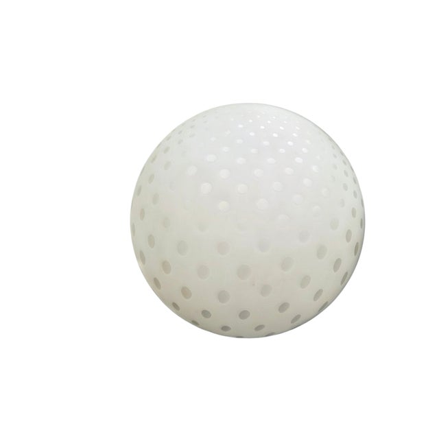 Glass Vintage Post Modern Abstract Sphere Floor Light Glass Orb Polka Dots For Sale - Image 7 of 14
