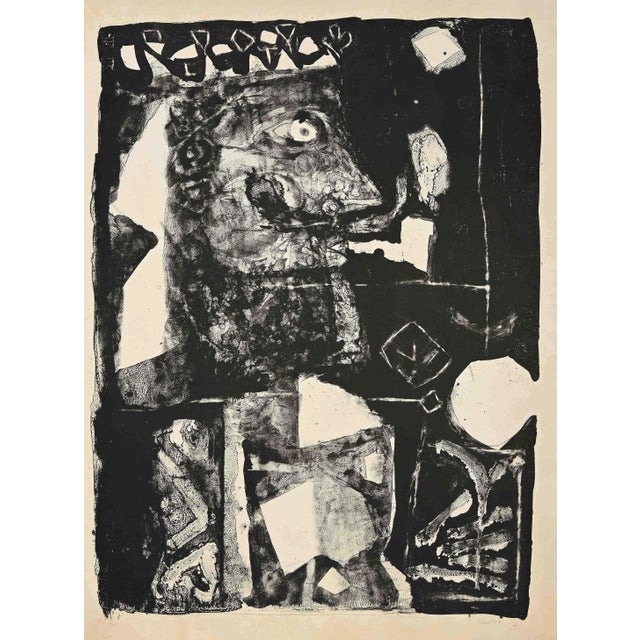 Antoni Clavé - Man with Pipe - Lithograph - 1958 For Sale