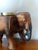 Wood Vintage Elephant and Opaline Table Lamp, 1940s For Sale - Image 7 of 13