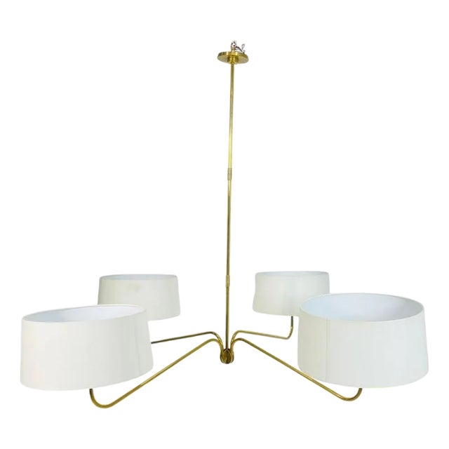 Contemporary Visual Comfort Thomas O’Brien “Canto Grande” 4-Arm Chandelier For Sale