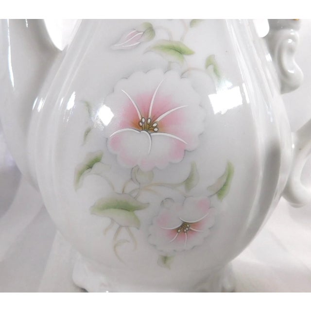 Traditional 1980s Winrose Collection Floral Coffee Pot and Creamer For Sale - Image 3 of 10