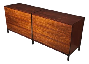 Florence Knoll Rosewood 6 Drawer Double Dresser/Chest, 1960