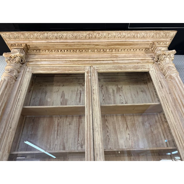 19th Century Monumental 19th C. French Renaissance Scrapped Pine Bibliotheque From a Chateau in Avignon For Sale - Image 5 of 10