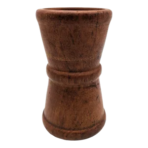 Early 20th Century Teak Treenware Handcarved Dice Shaker