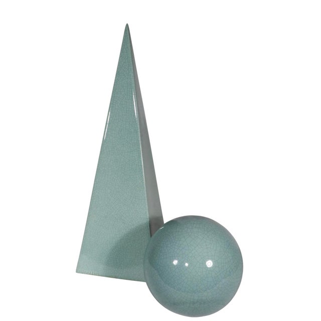 1980s Ceramic Trylon and Perisphere by California Pottery Maker Jaru Circa 1985 For Sale - Image 5 of 15