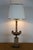 Late 20th Century Neoclassical Grecian Marble Column Brass Urn Grapevine Table Lamp For Sale - Image 9 of 10