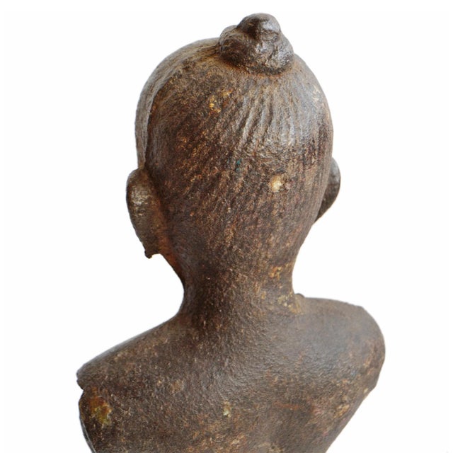 Antique Cast Iron Gandhi Figure For Sale In Los Angeles - Image 6 of 6